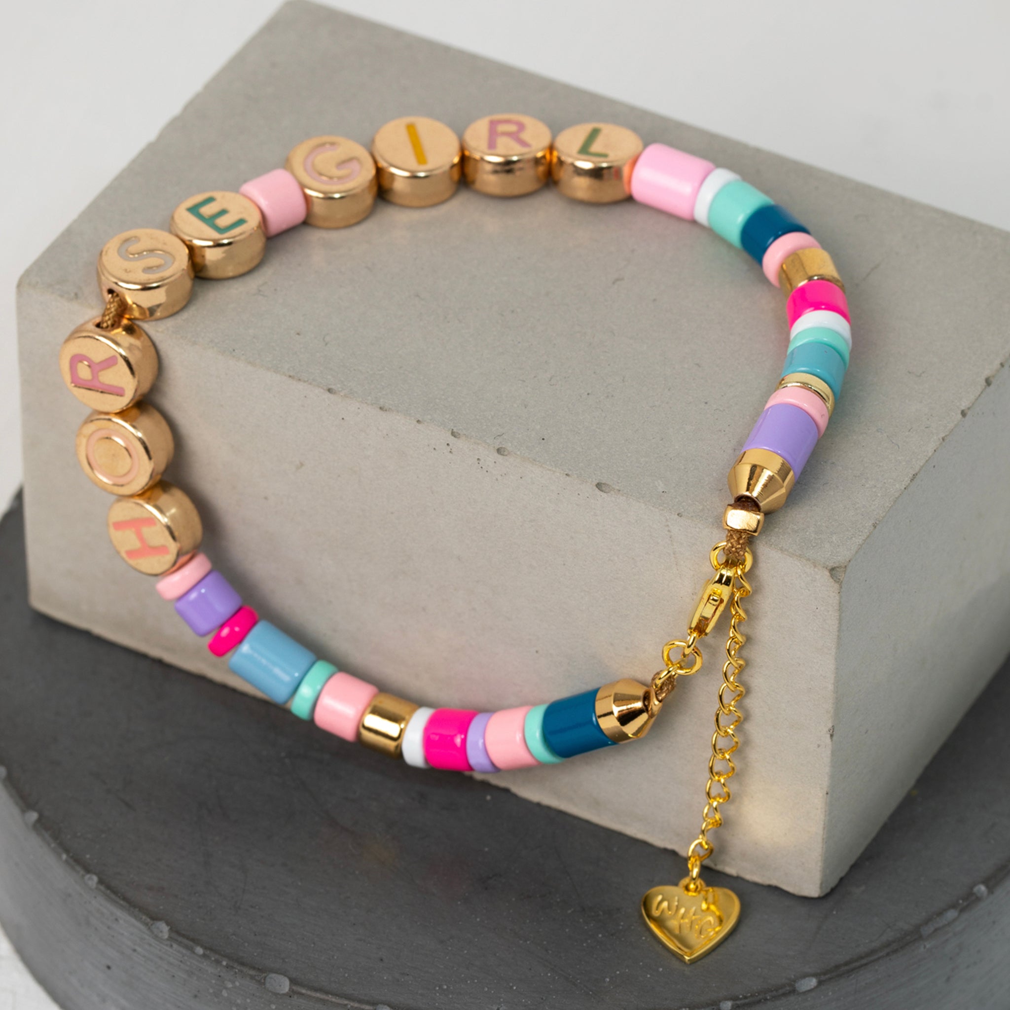 The Pony Pact Candy Horse Girl Beaded Bracelet