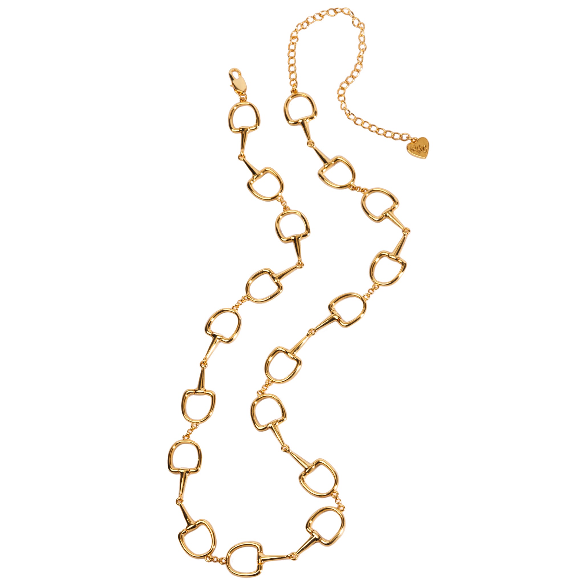 Bit by Bit Gold Snaffle Bit Chain Necklace