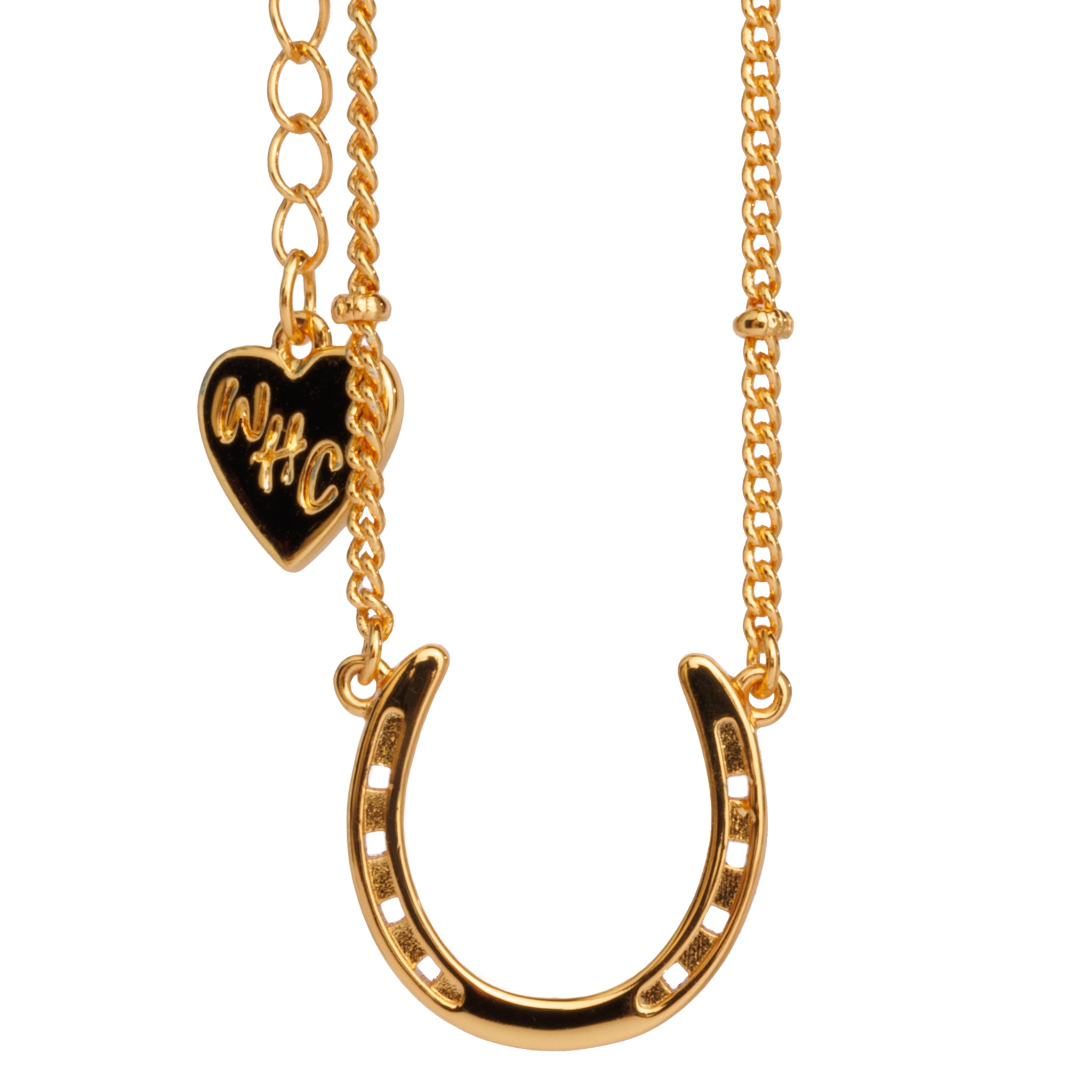 The Luck Keeper Gold Horseshoe Bobble Necklace