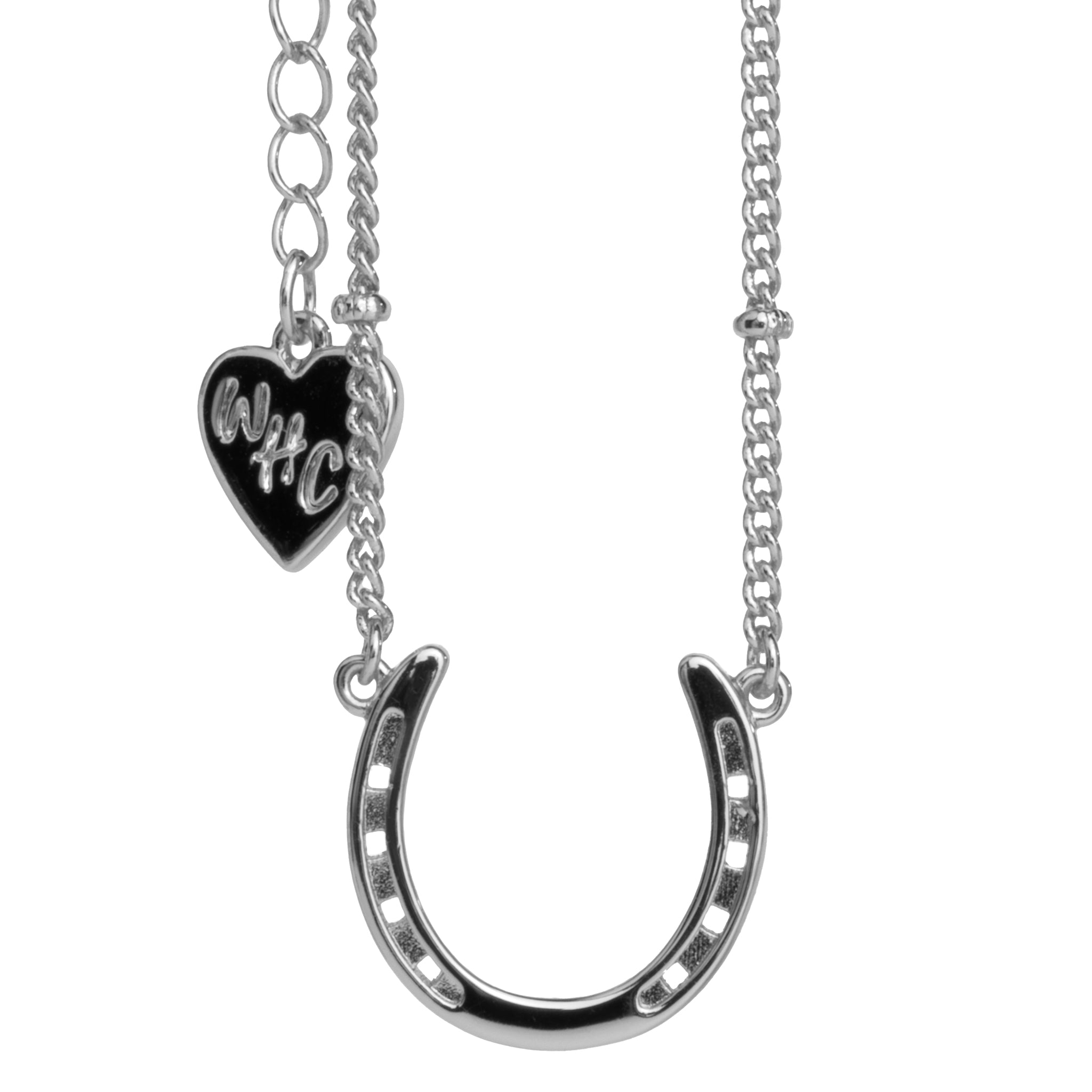 The Luck Keeper Silver Horseshoe Bobble Necklace