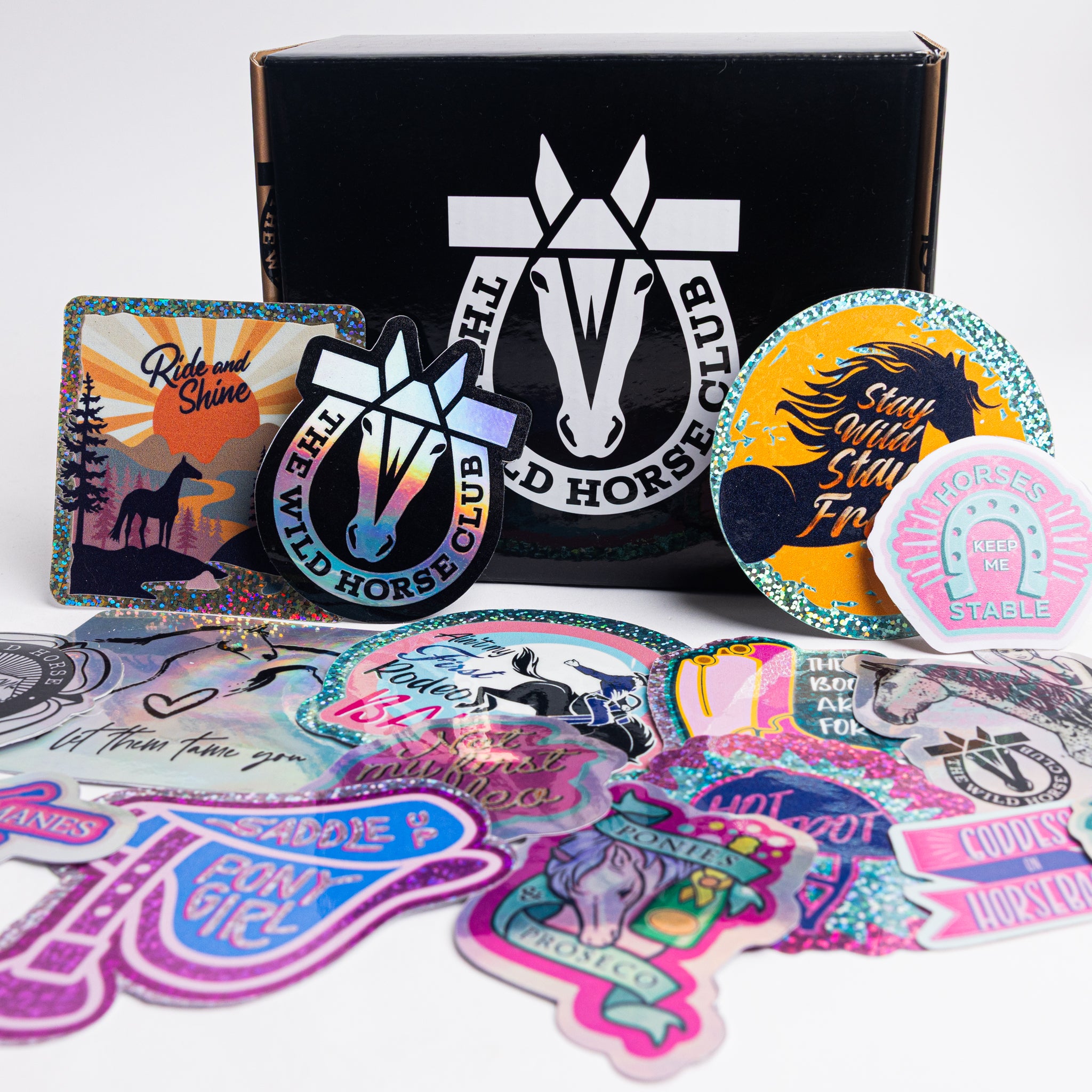 The Wild Stick Club Sticker collection for dusty horse girls