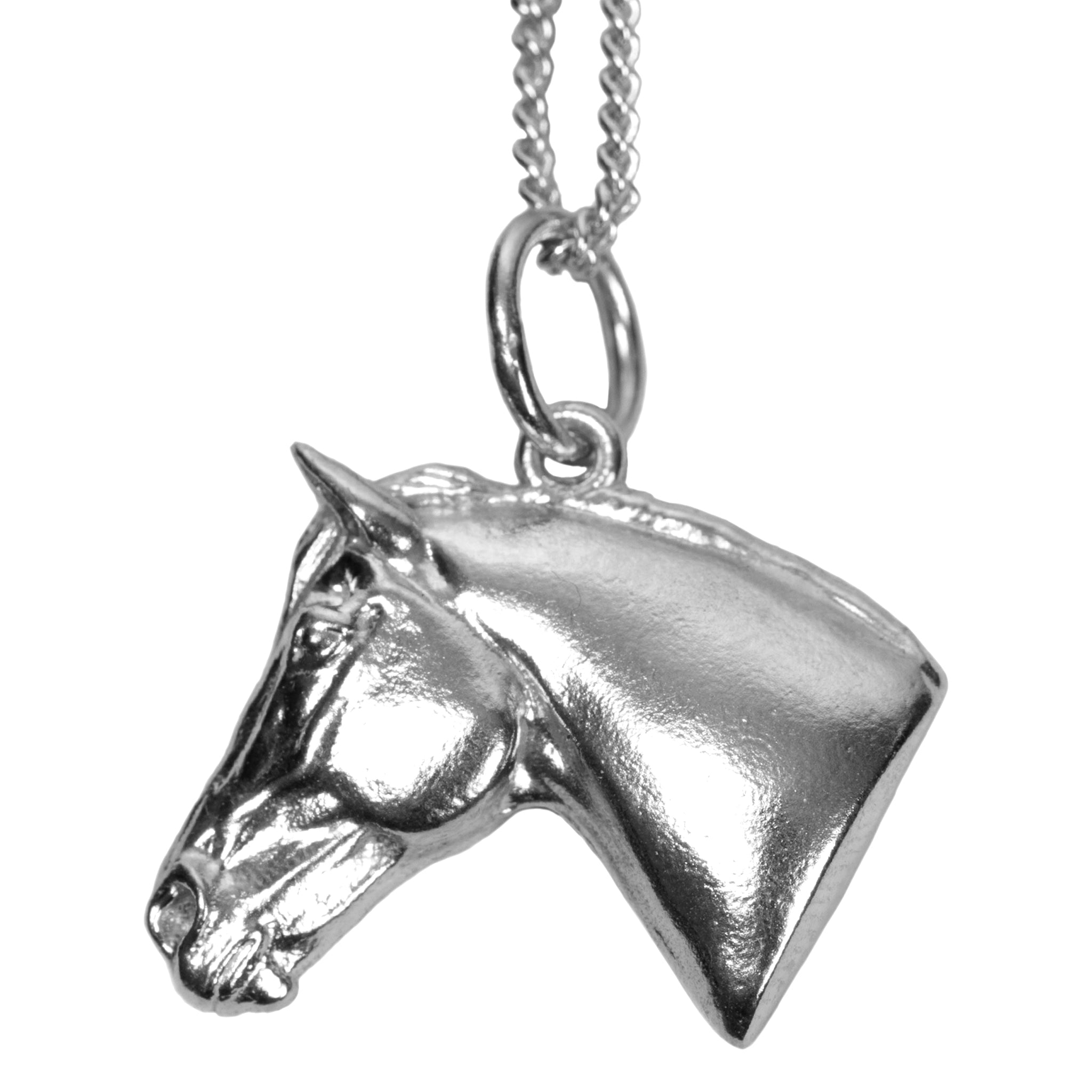 No Reigns No Rules Gold Horse Head Pendant
