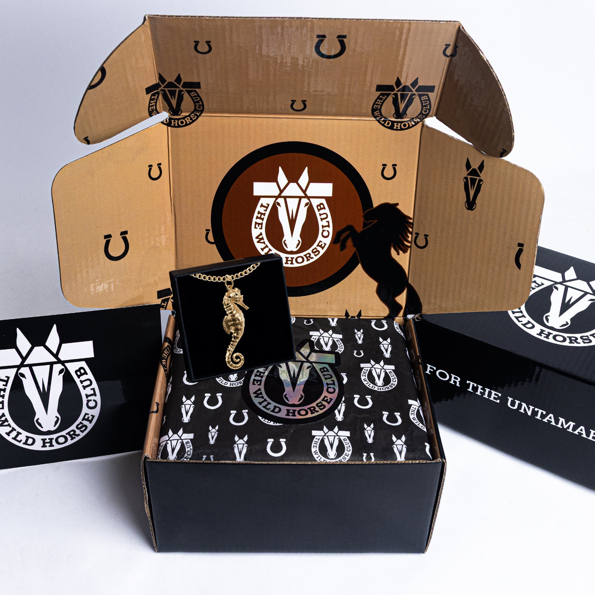 The Sea Whisperer Gold Seahorse Pendant