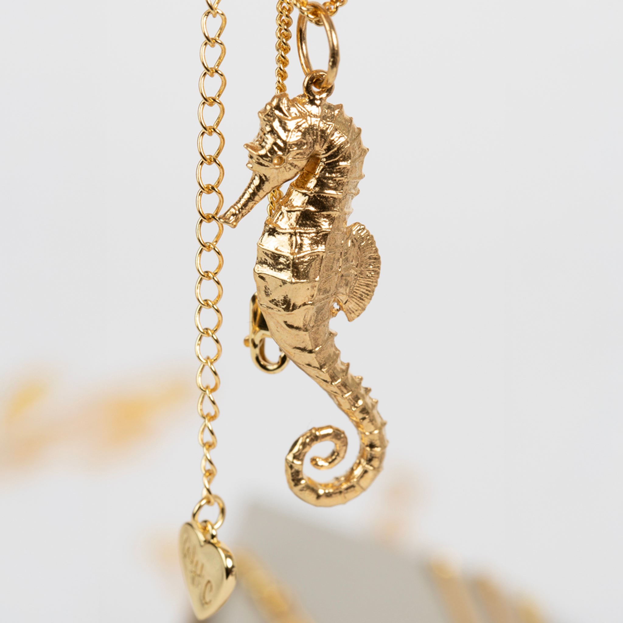 The Sea Whisperer Gold Seahorse Pendant