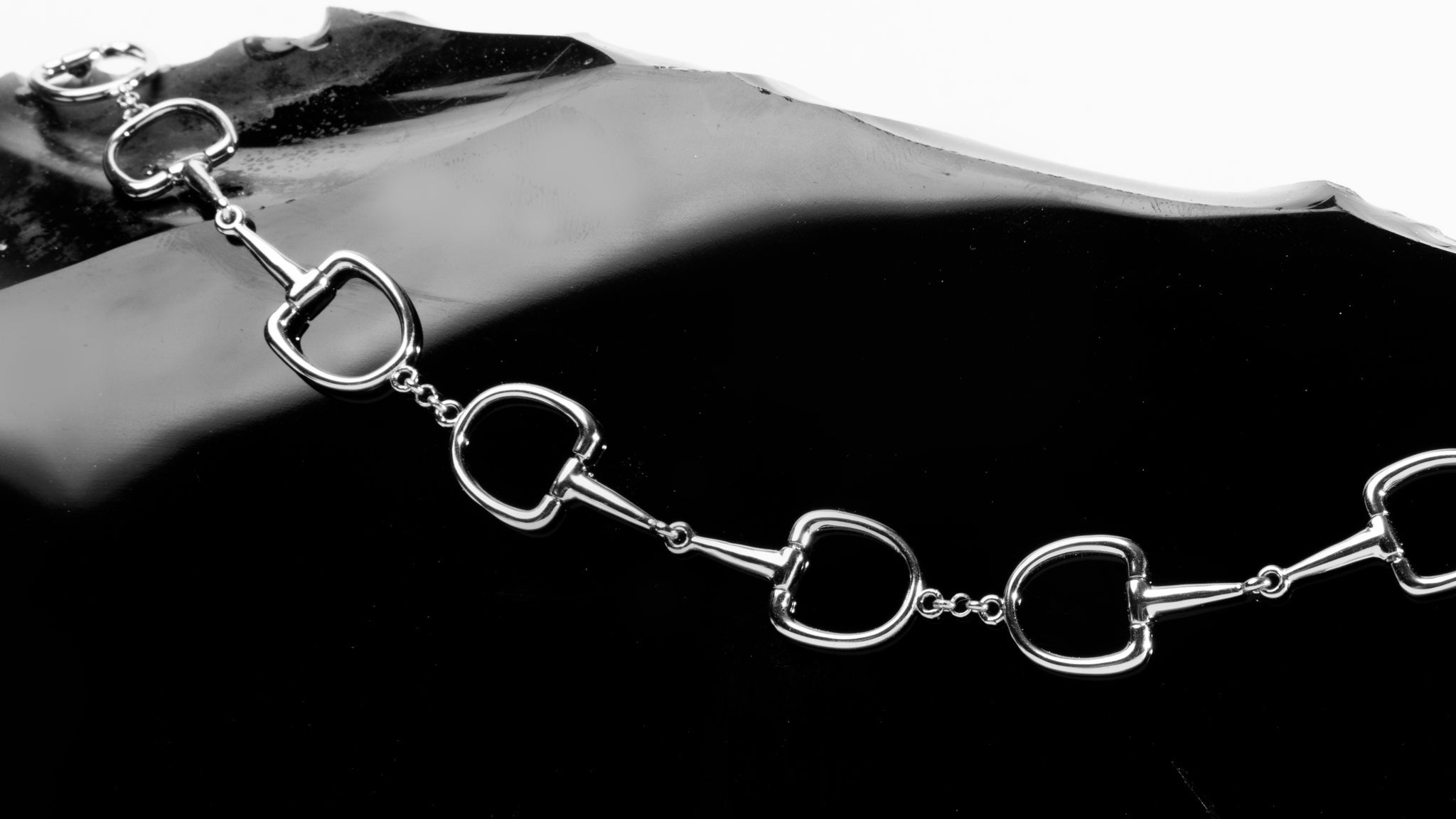 Bit by Bit Silver Snaffle Bit Chain Necklace