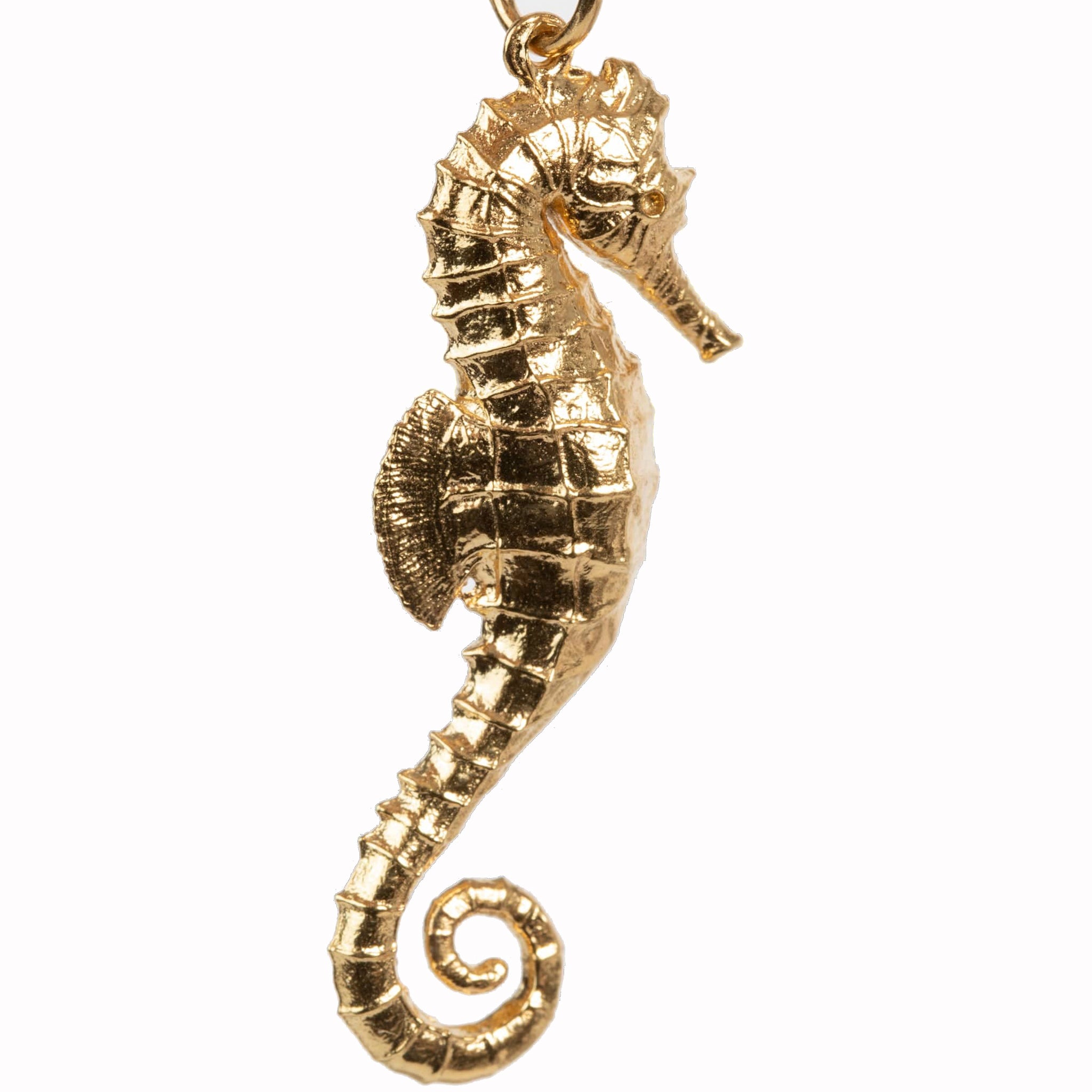 The Sea Whisperer Gold Seahorse Pendant