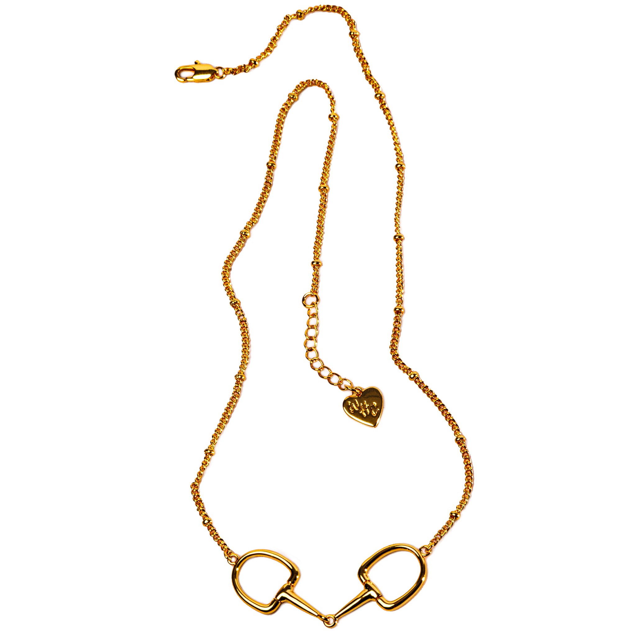 The Bit Between Gold Snaffle Bit Necklace