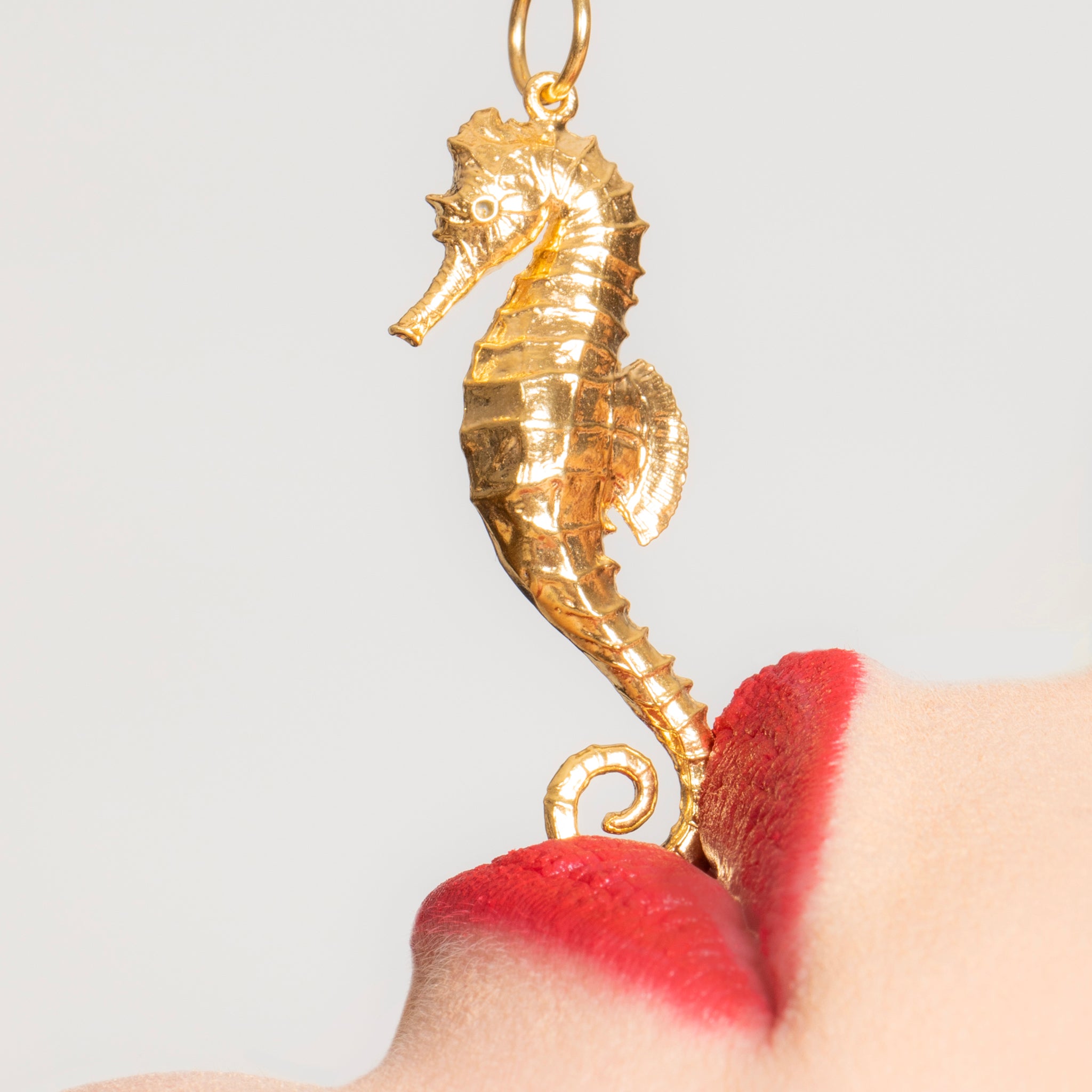 The Sea Whisperer Gold Seahorse Pendant