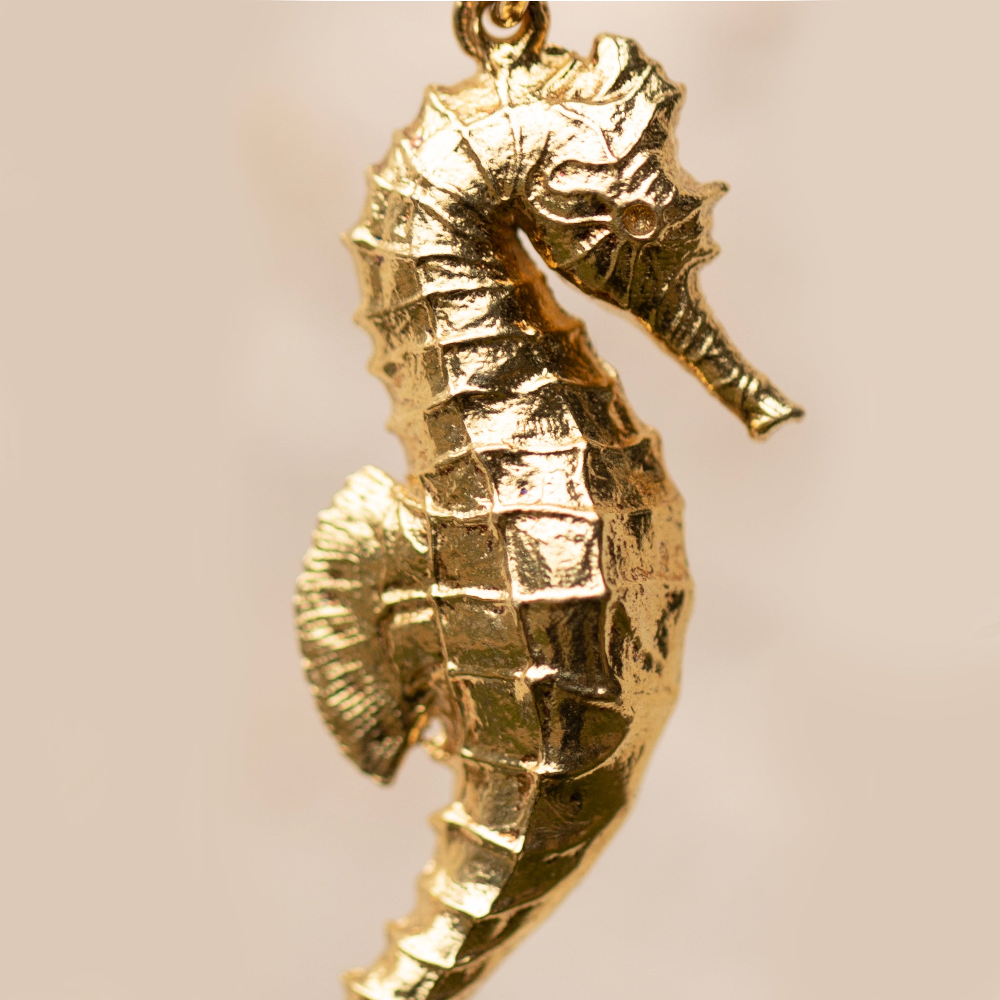The Sea Whisperer Gold Seahorse Pendant