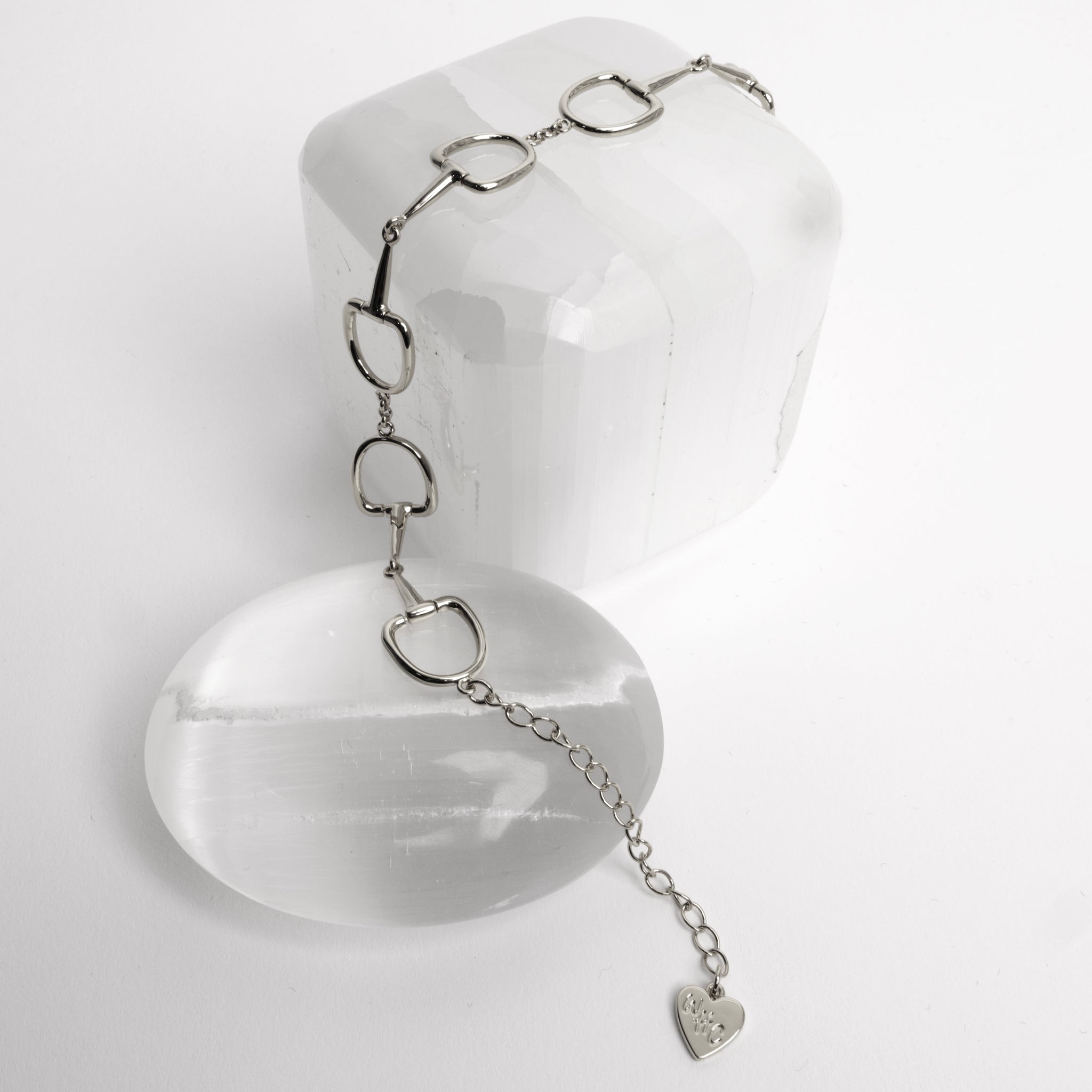 Linked to Ride Silver Snaffle Bit Bracelet