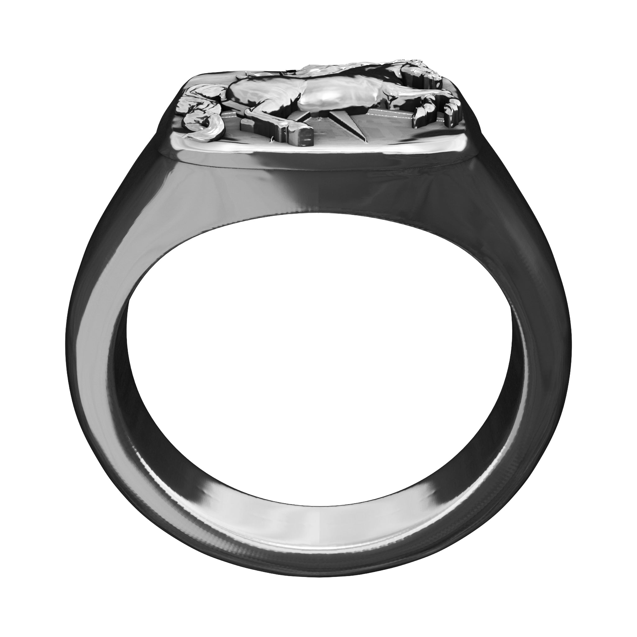 Whistle Jacket Rearing Horse Ring