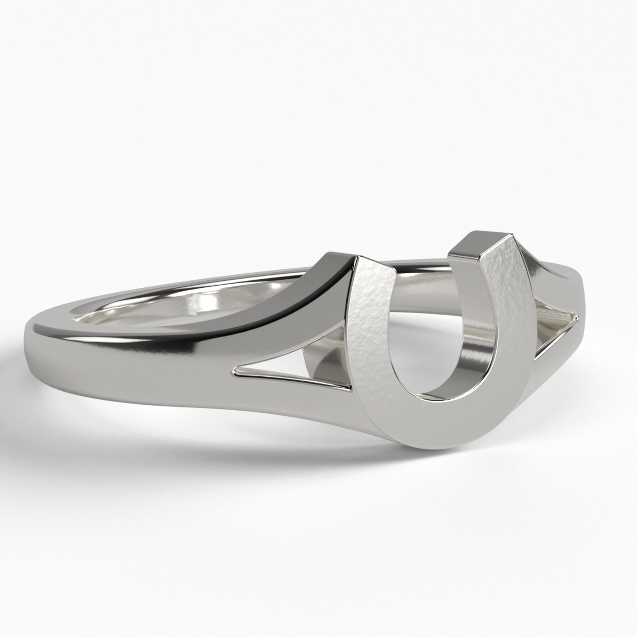 "The Iron Luck"  Solid Silver Horseshoe Ring