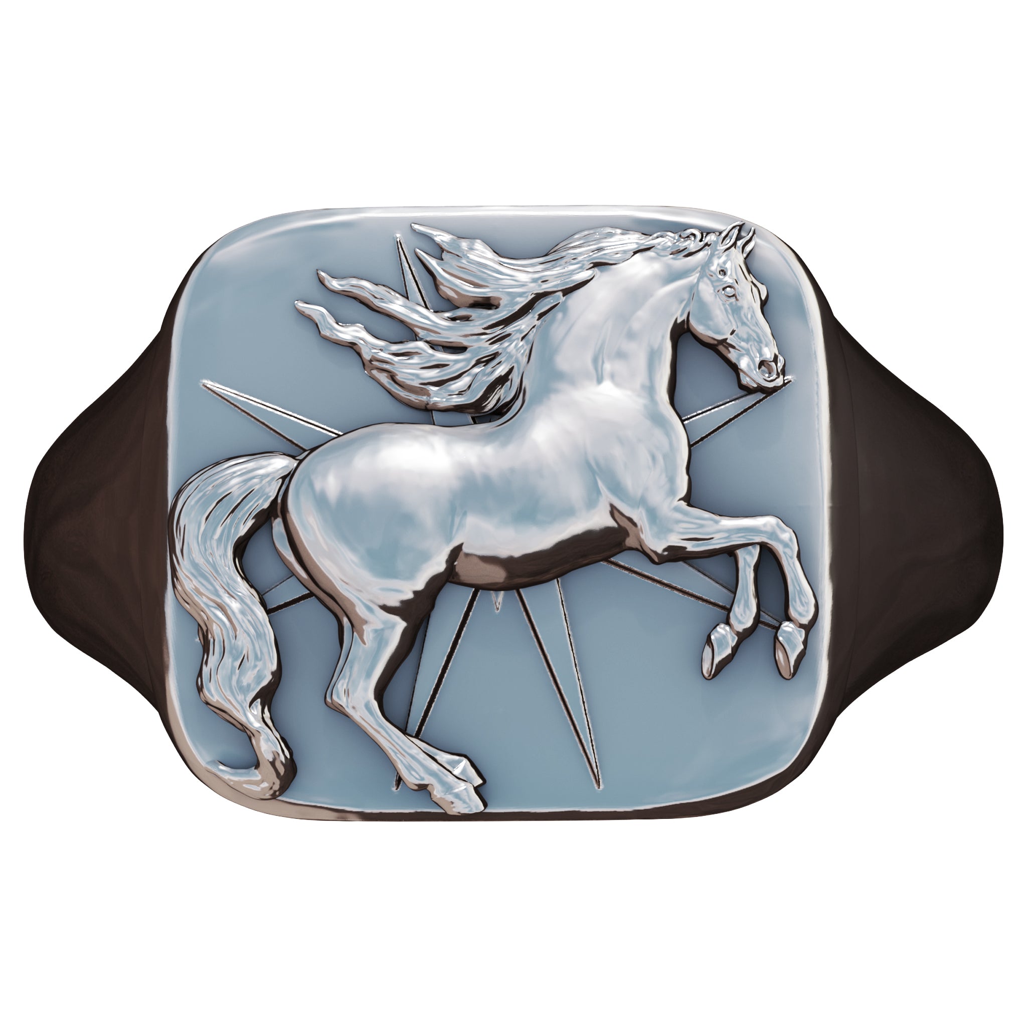 Whistle Jacket Rearing Horse Ring