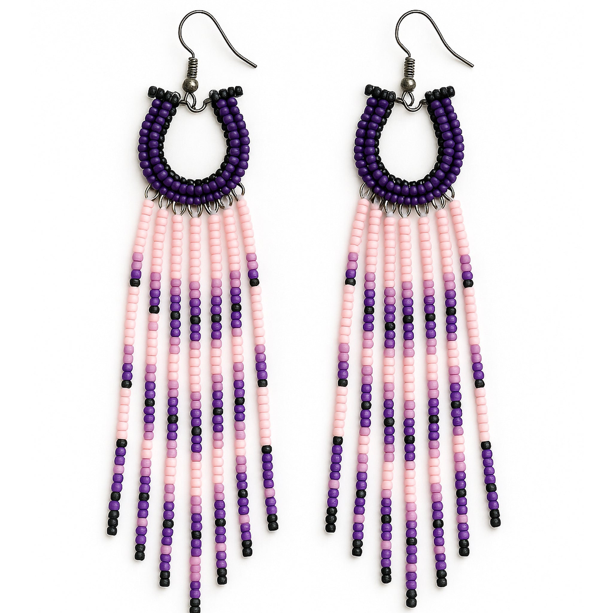 HORSE SHOE BEADED EARRINGS