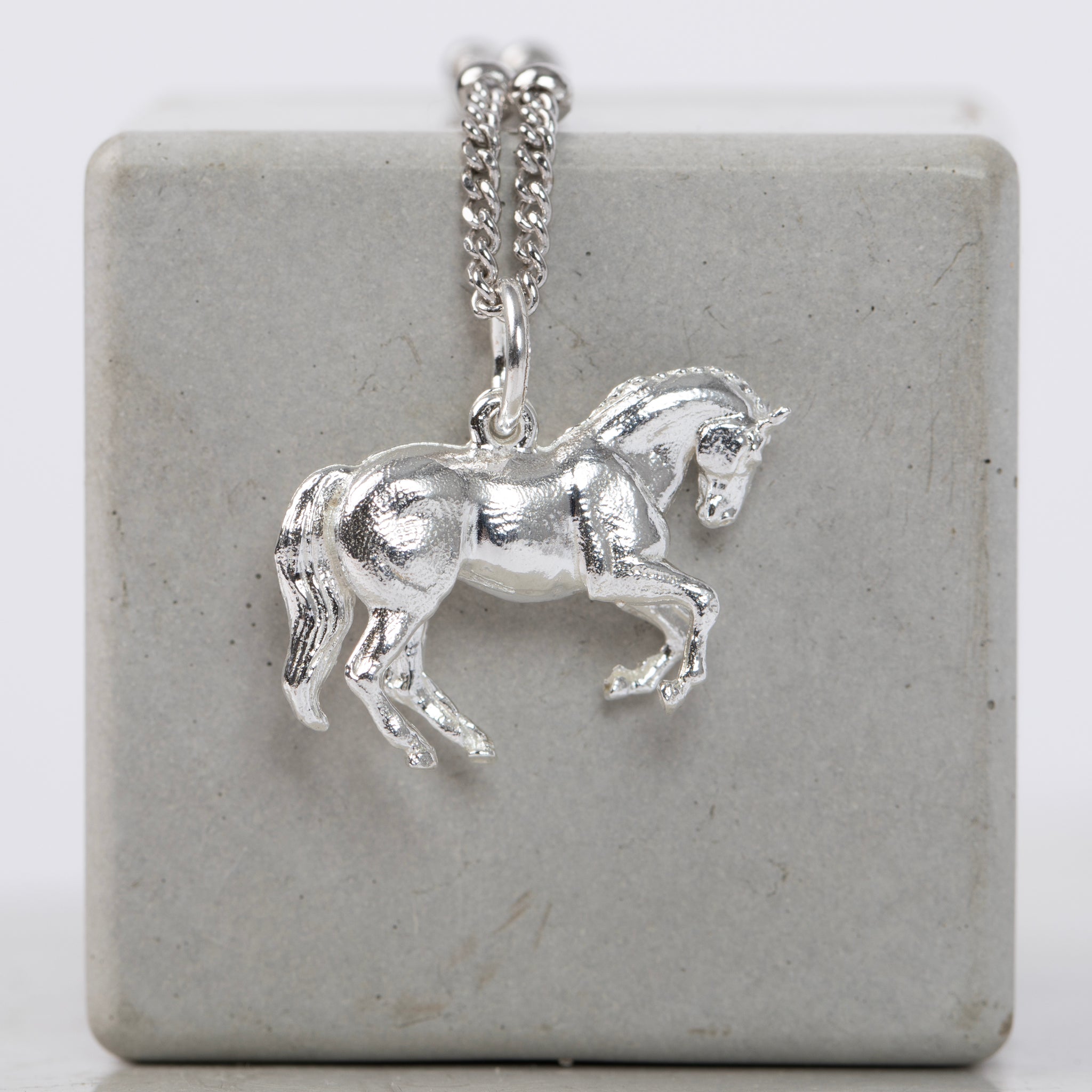 Solid Sterling Silver Perfect Horse Pendant
